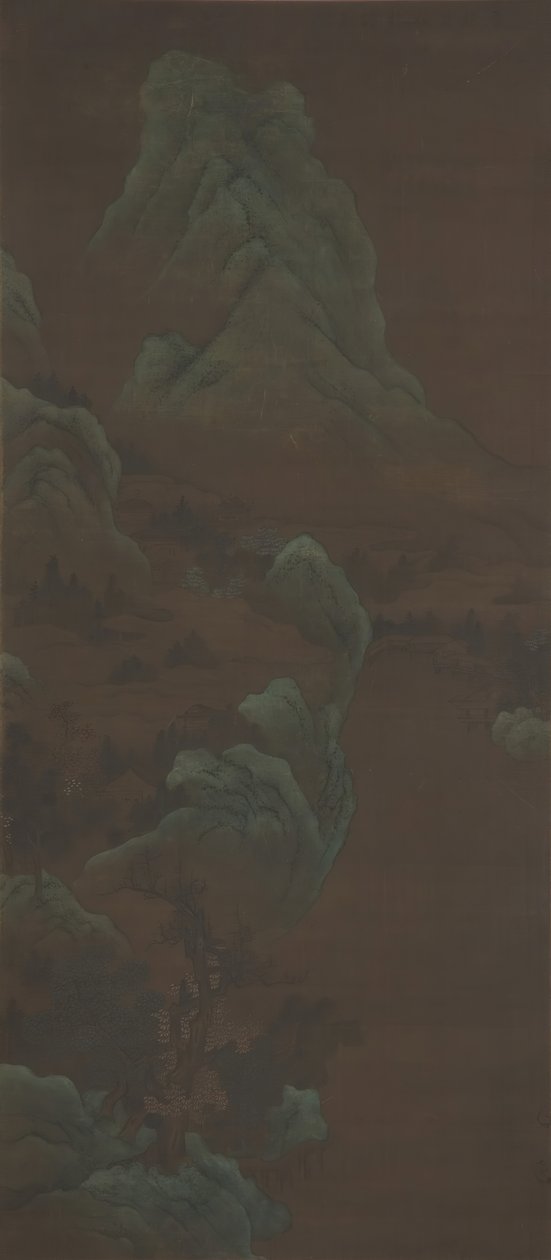 山の風景。 作： 不明