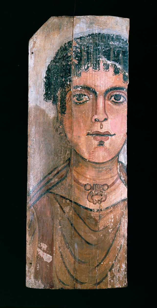 ミイラの肖像画、西暦 90 ～ 110 年。 作： 不明