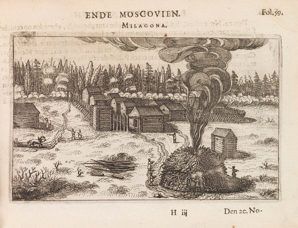 マスコビー、ミラゴナ。 Antonis Goeteeris の Journael vande Legatie へのイラスト、c1616-1617。 作： 不明
