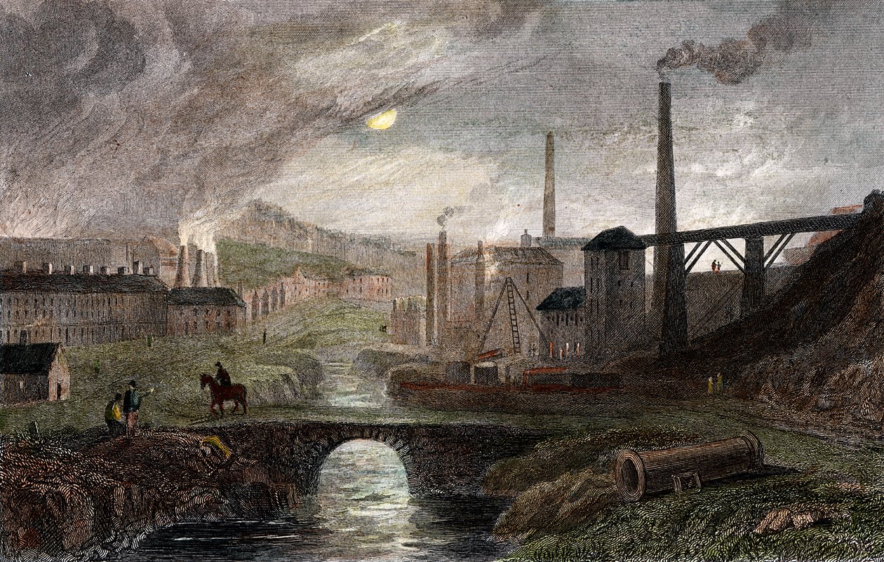Nant-y-Glow Iron Works、モンマスシャー、ウェールズ、c1780、c1830 作： 不明