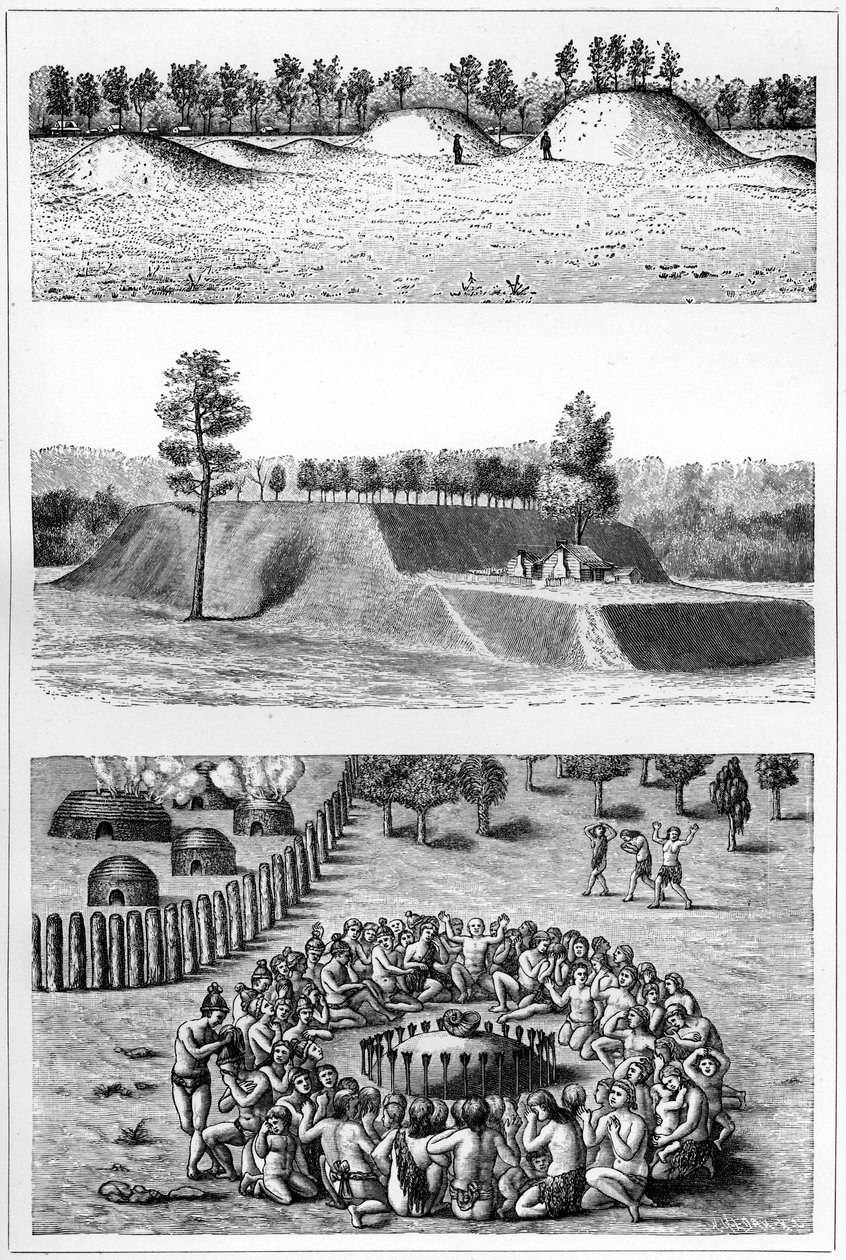 アメリカ先住民の遺跡、アメリカ、1901 作： 不明