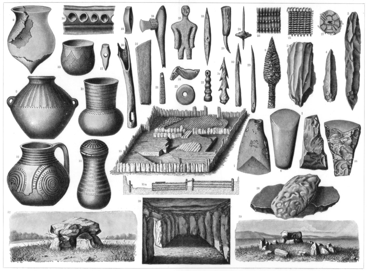 新石器時代の遺物、1901 作： 不明