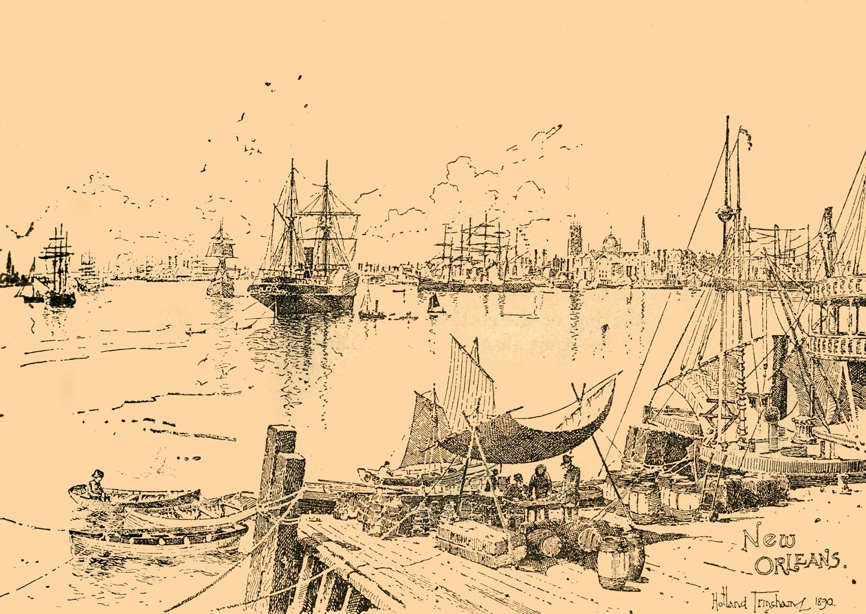 ルイジアナ州ニューオーリンズ、c1890。 作： 不明