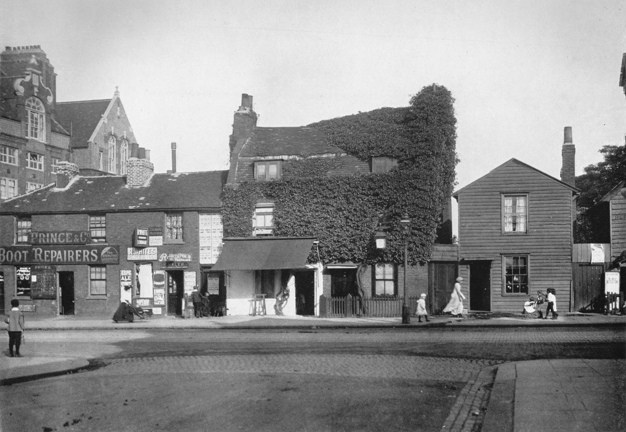 Merton Road、Tooting、c1890、1912の古いコテージ 作： 不明