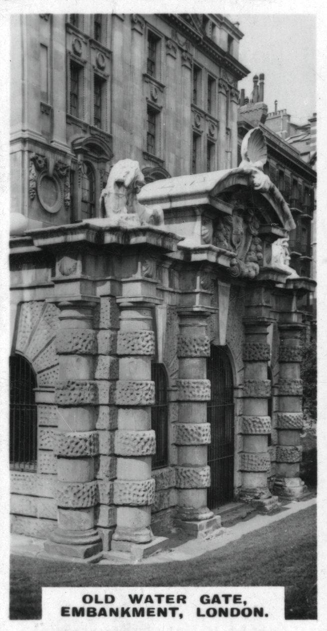 古い水門、堤防、ロンドン、c1920s 作： 不明
