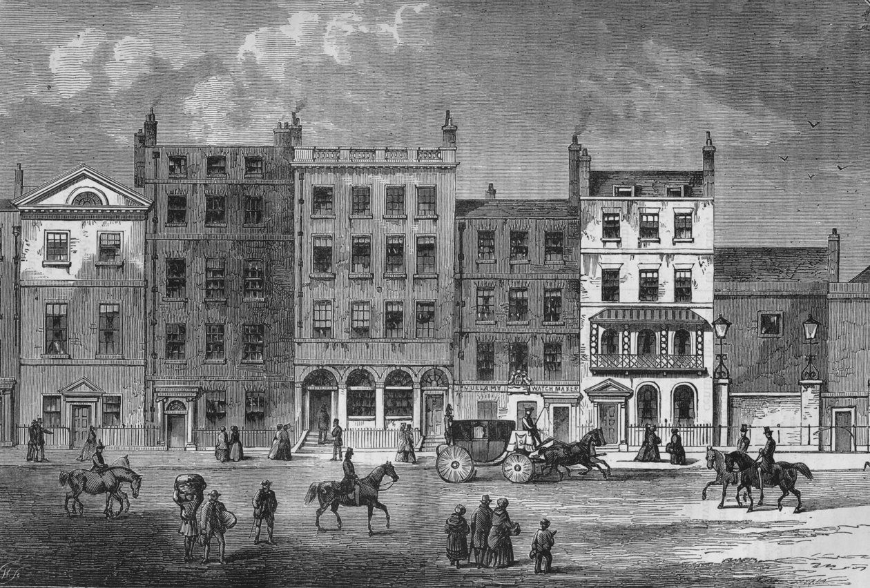 ポールモール、ウェストミンスター、ロンドン、c1830 1878の古い家 作： 不明