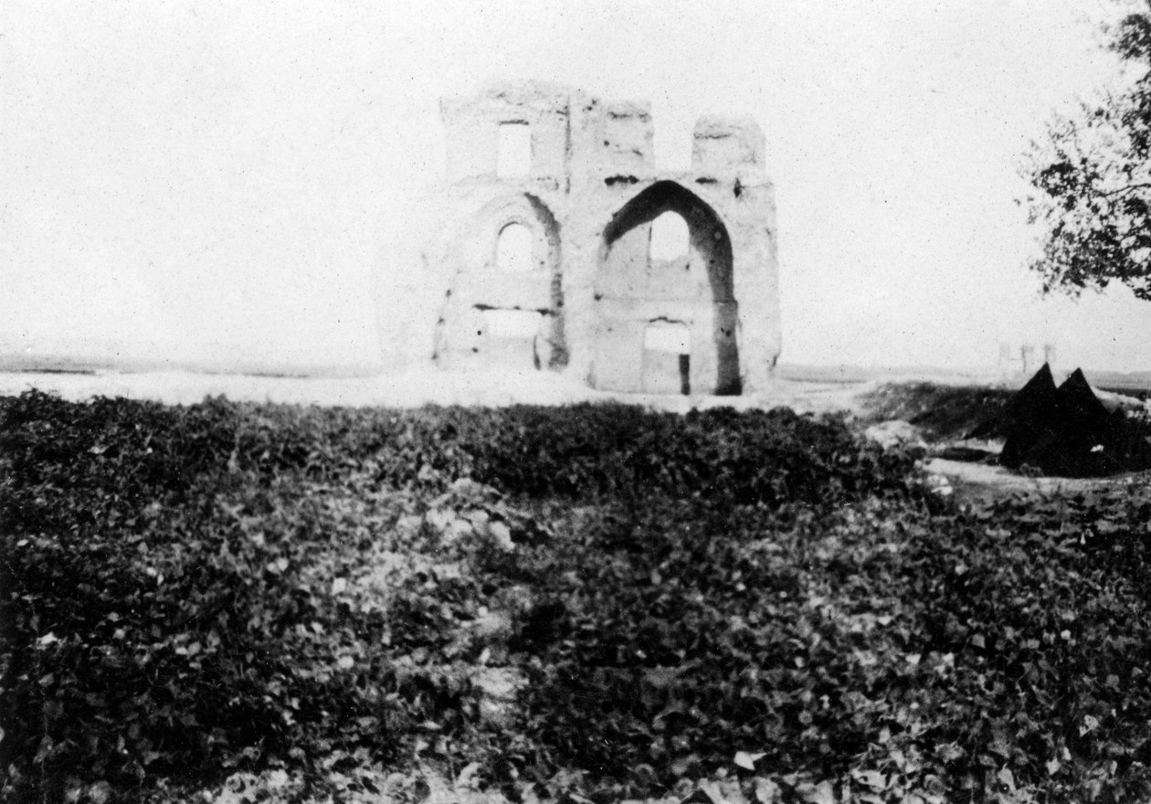 ティグリス川のほとりの古い遺跡、モスル、メソポタミア、1918年 作： 不明