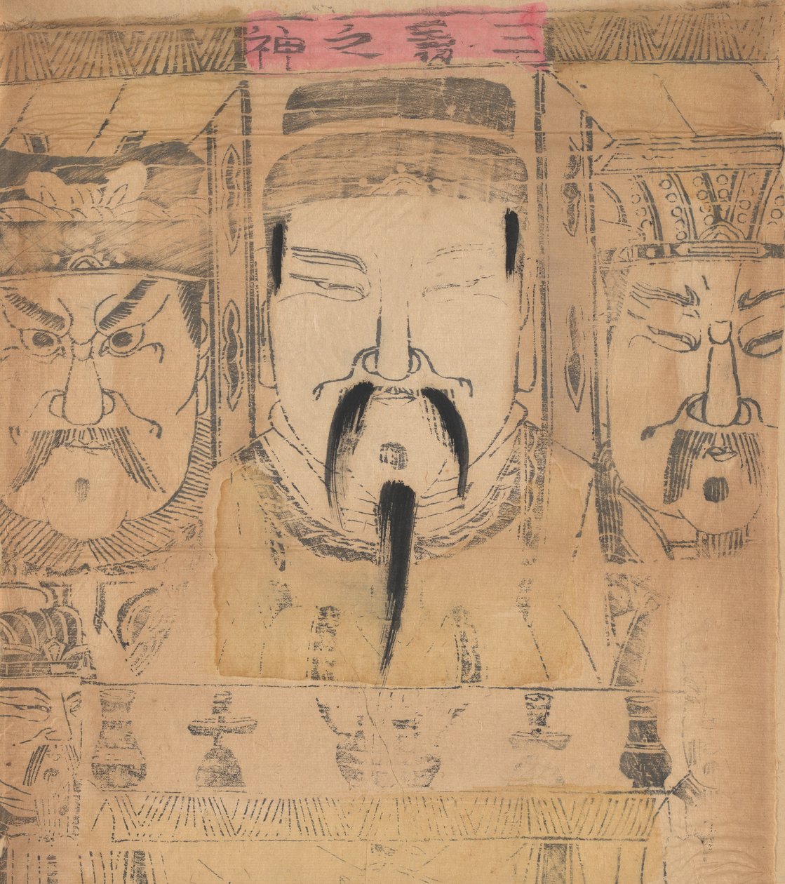 年賀絵を含む135点の木版画、19～20世紀。 作： 不明