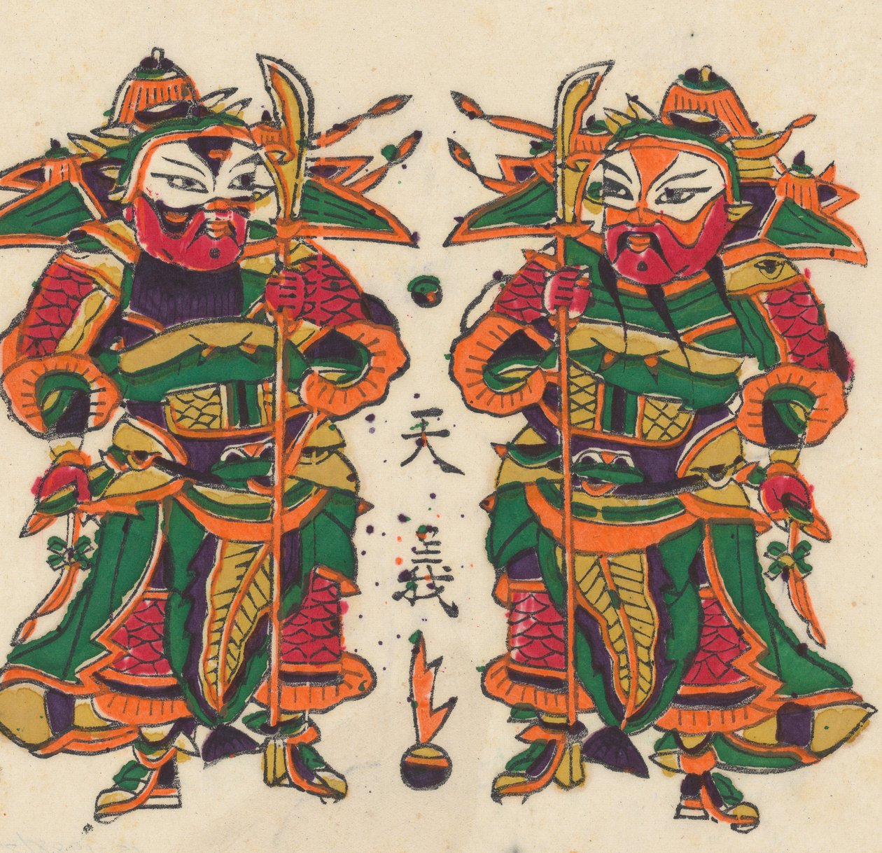年賀絵を含む135点の木版画、19～20世紀。 作： 不明