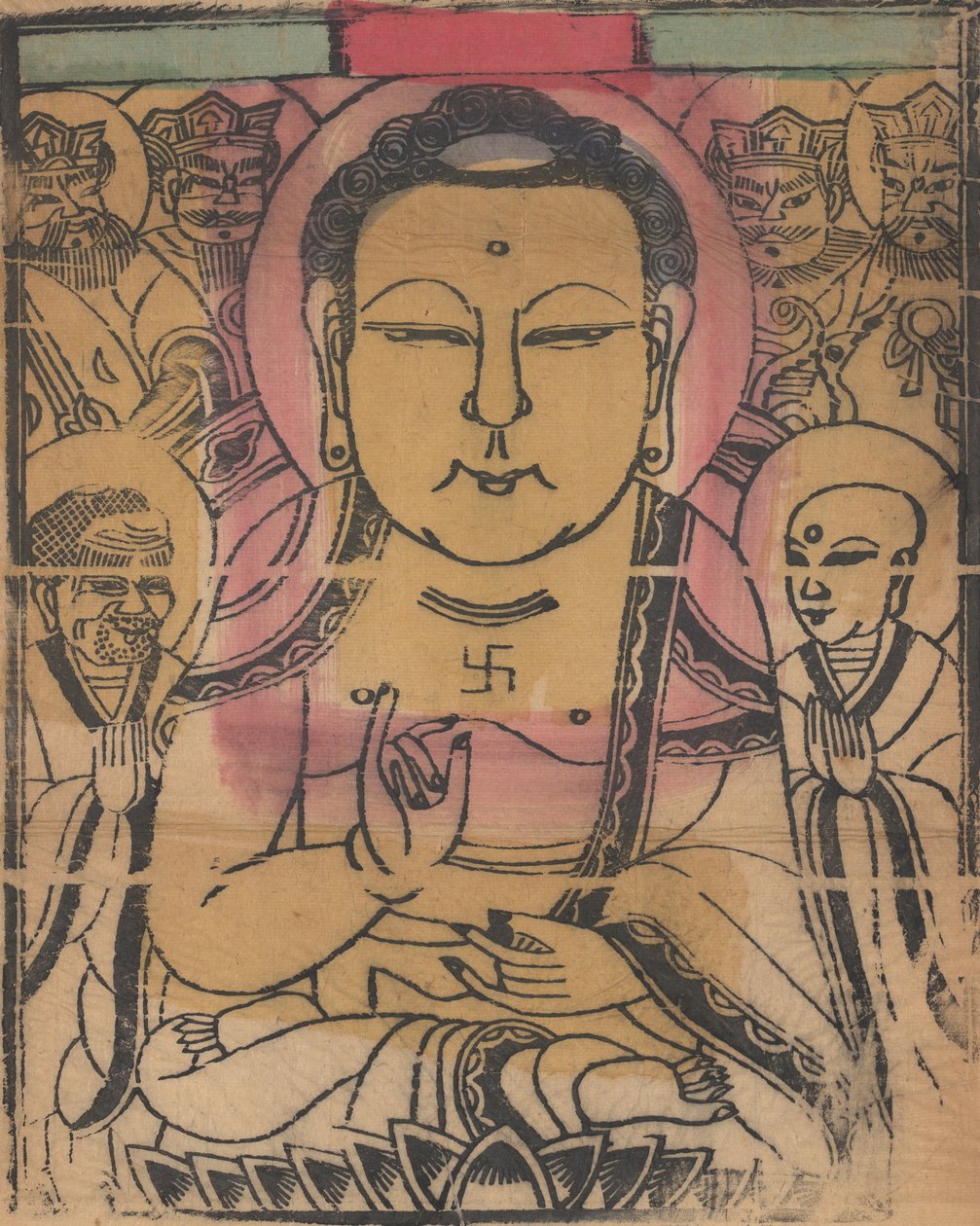 年賀絵を含む135点の木版画、19～20世紀。 作： 不明