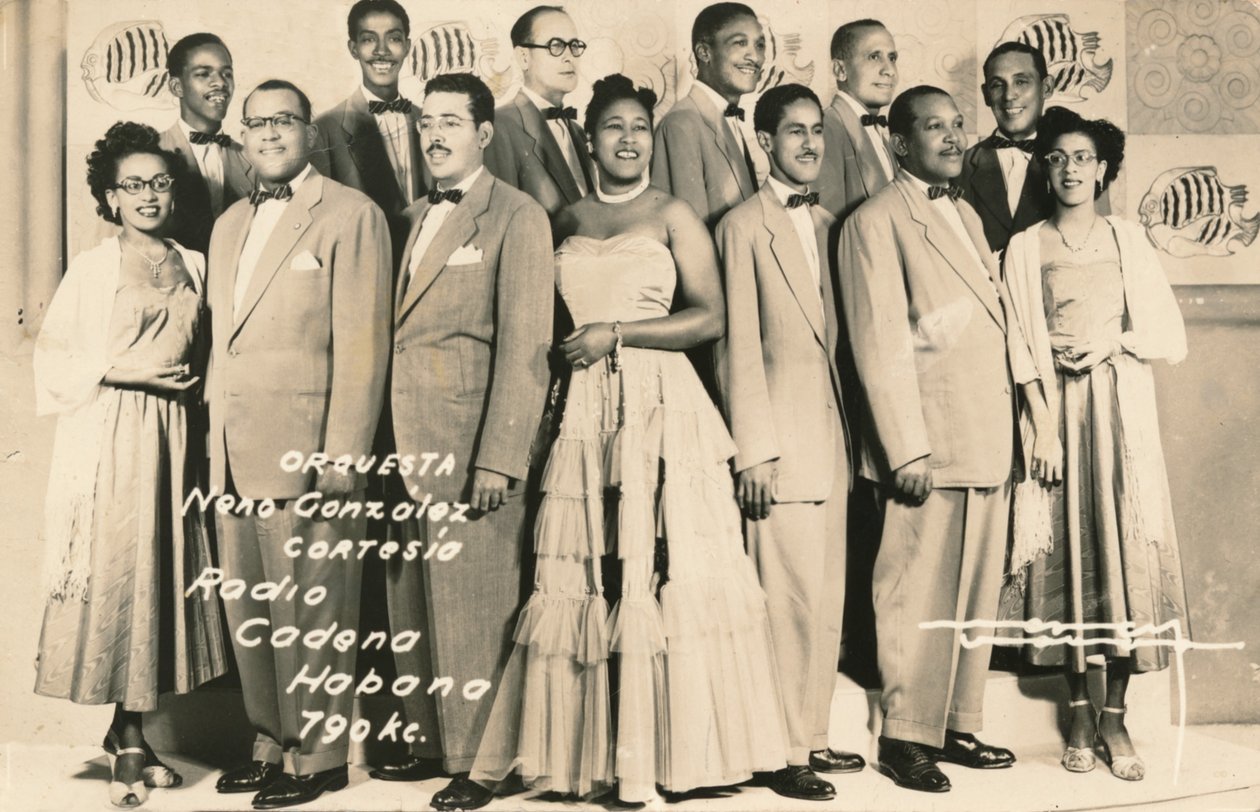 オーケストラ：Neno Gonzalez Cortesia-Radio Cadena Habana、c1910 作： 不明