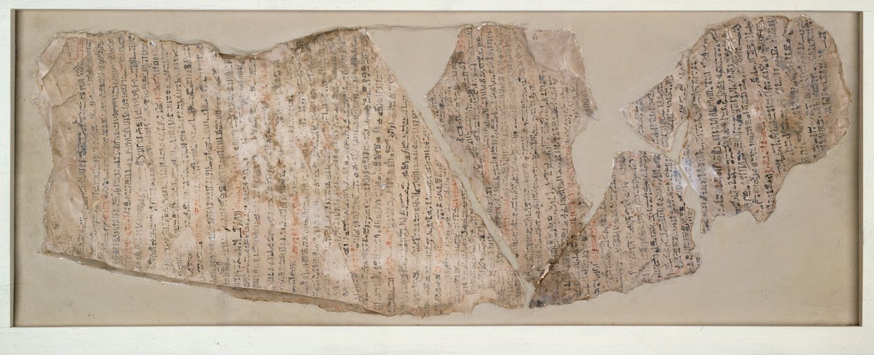 オストラコン、ヒエラティックで刻まれた、第 19 王朝、紀元前 1292 年頃 - 紀元前 1190 年頃 作： 不明