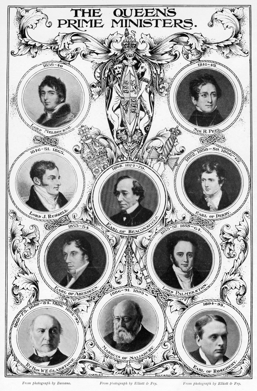 Oueen Victorias首相、1901年。 作： 不明