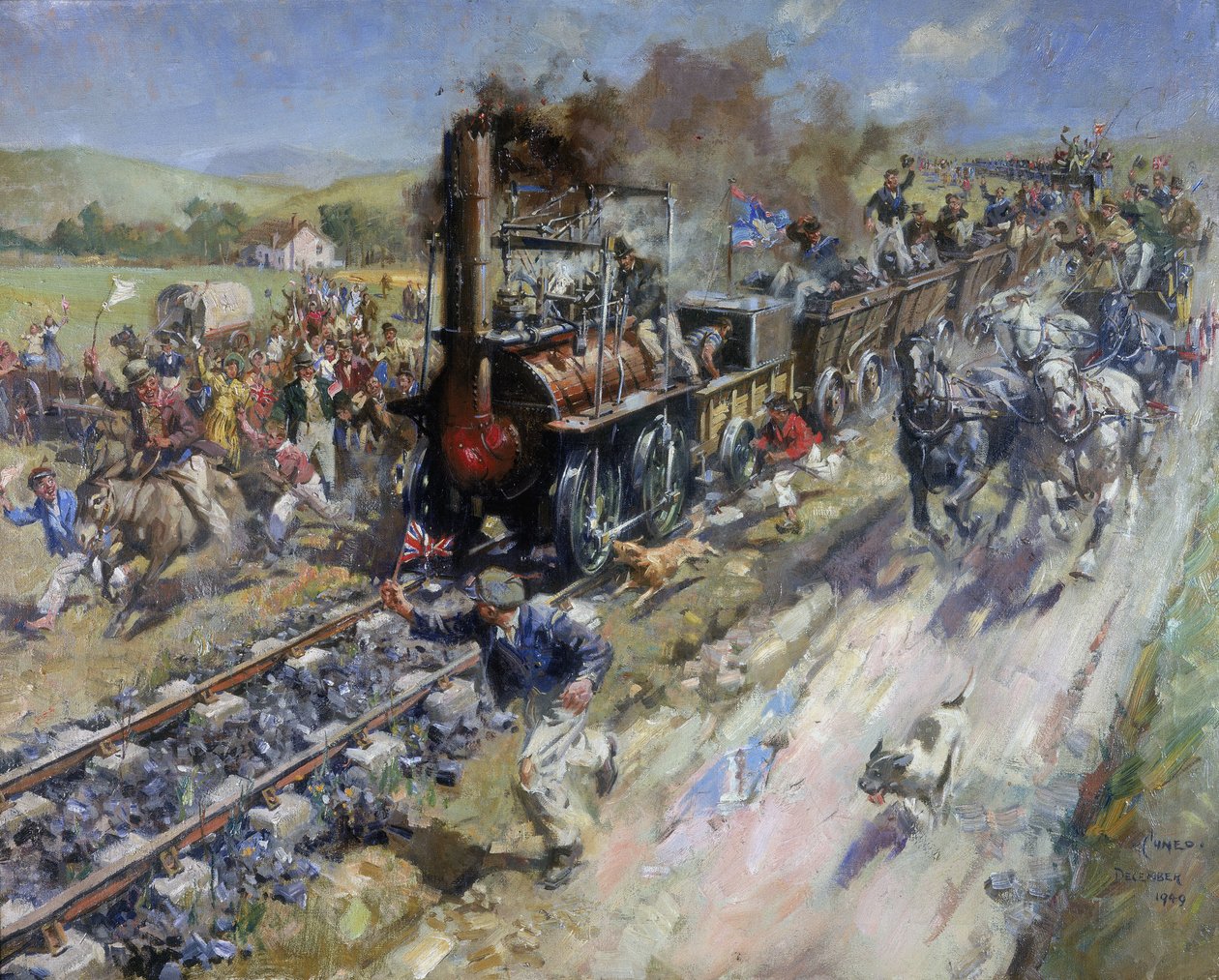 ストックトン・アンド・ダーリントン鉄道の開通 作： 不明