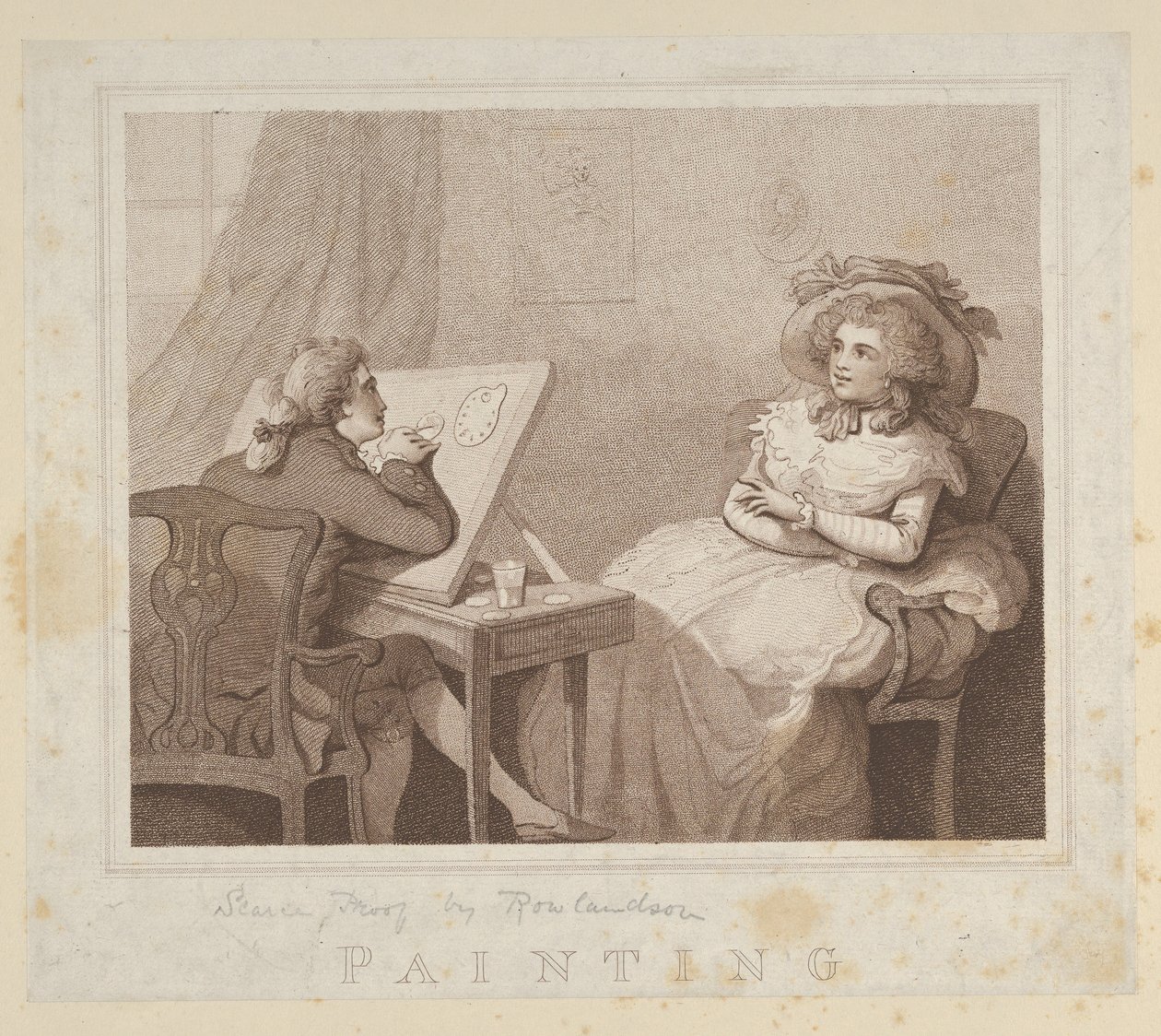 絵画、1784年、1784年。 作： 不明