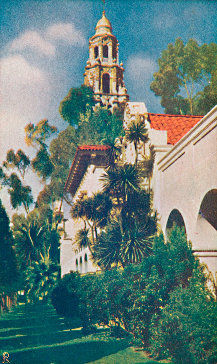 科学宮殿とカリフォルニアタワー、c1935 作： 不明