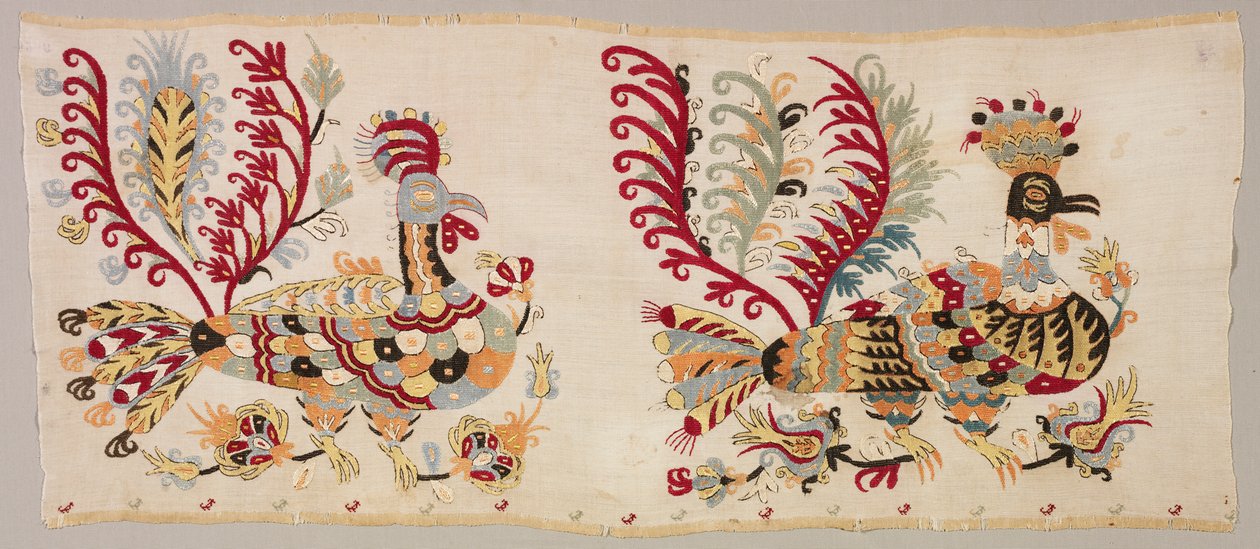 パネル、おそらくスカートから、1800年代。 作： 不明