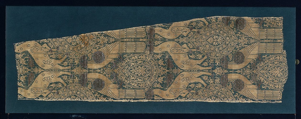 オウムと動物、1300年代。 作： 不明
