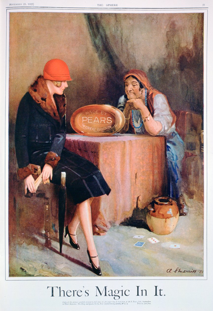 梨ソープ広告、1925年 作： 不明