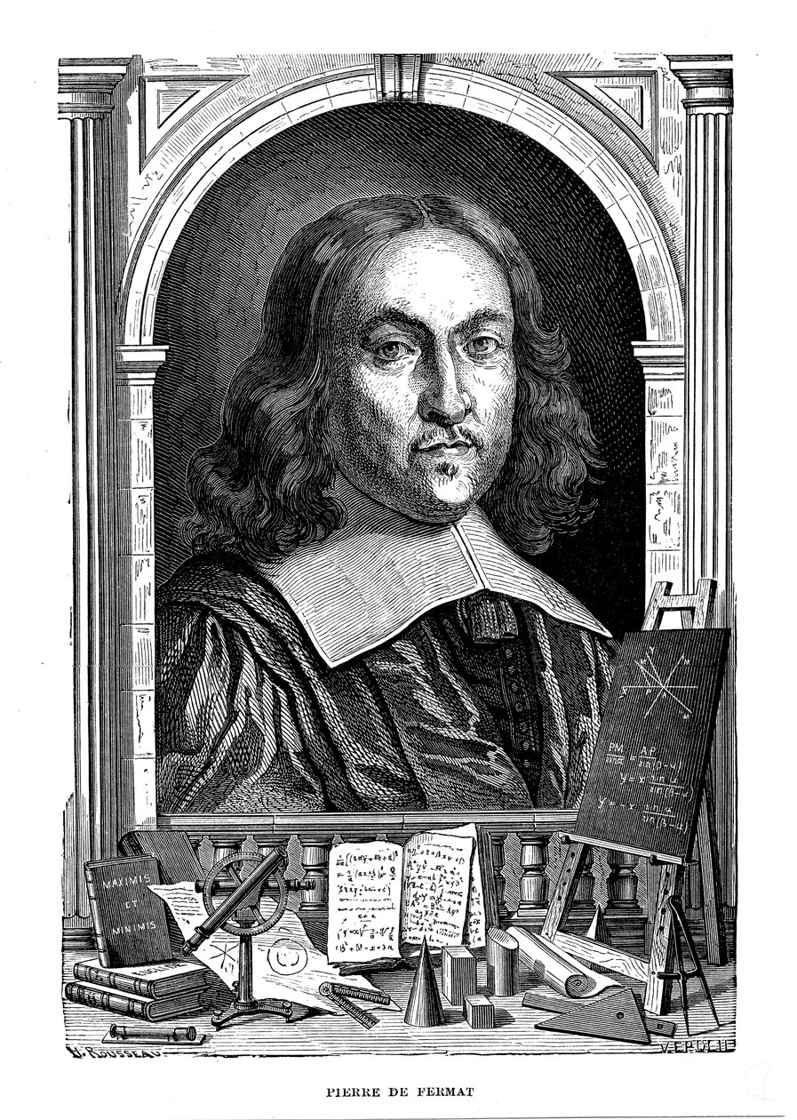 ピエールドフェルマー、17世紀のフランスの数学者、1870年 作： 不明