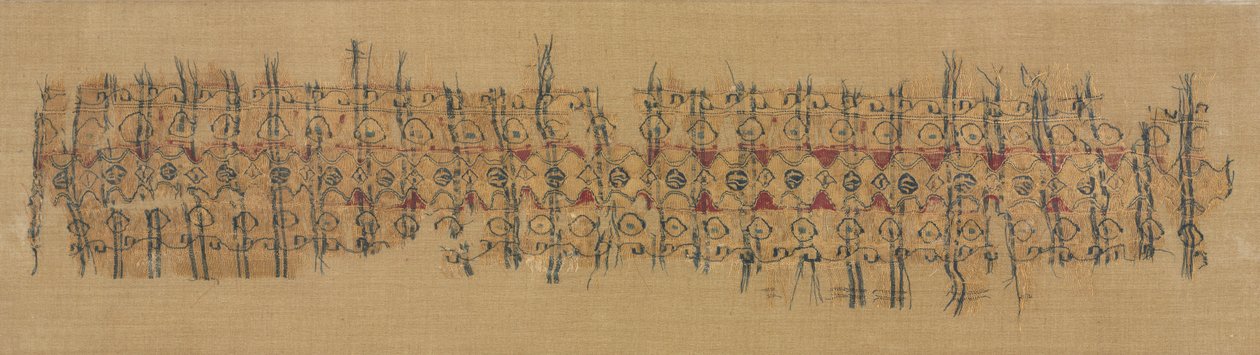 格子縞の循環、1101-1149。 作： 不明