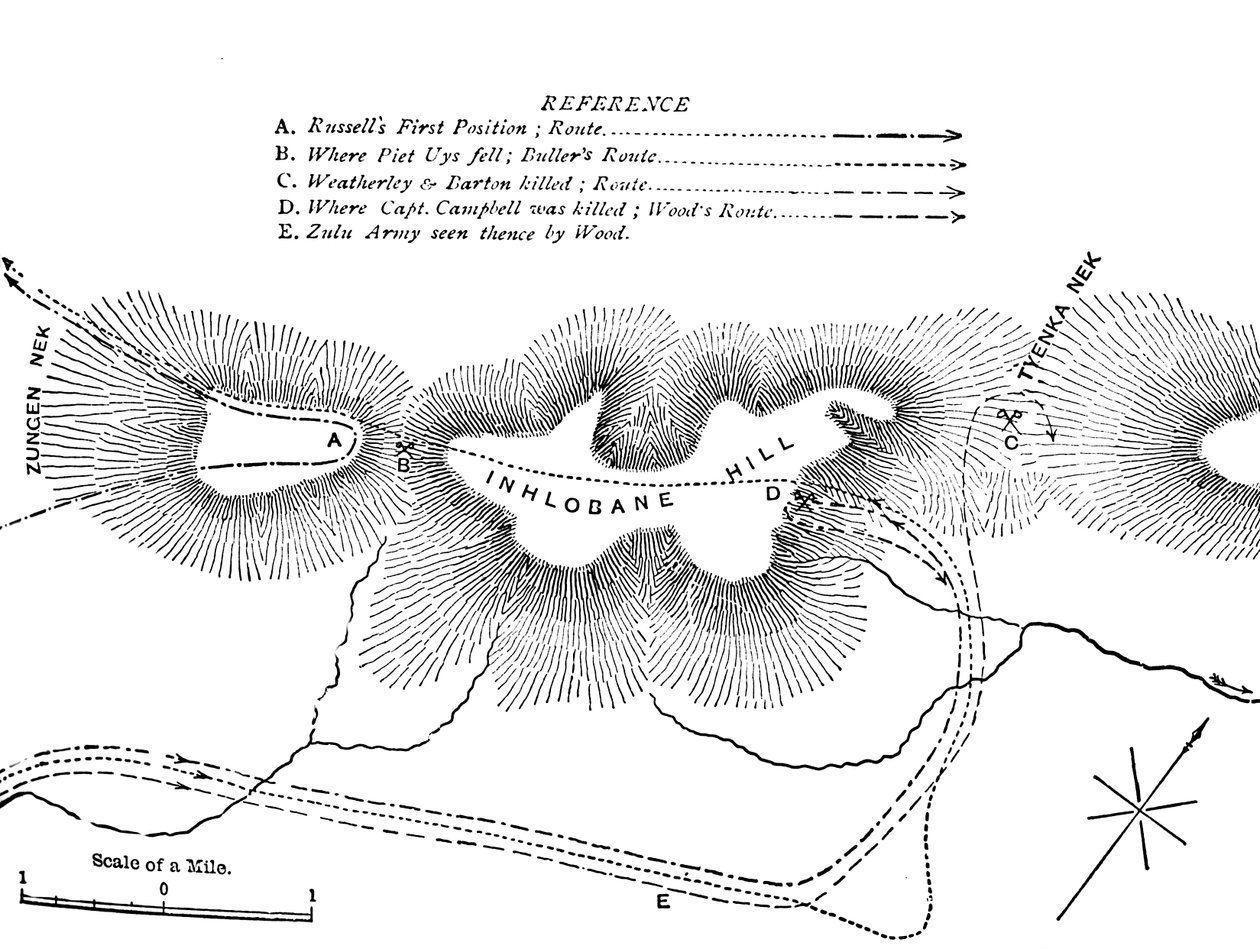 1979年3月28日、インロバネ山での戦いの計画、c1880 作： 不明