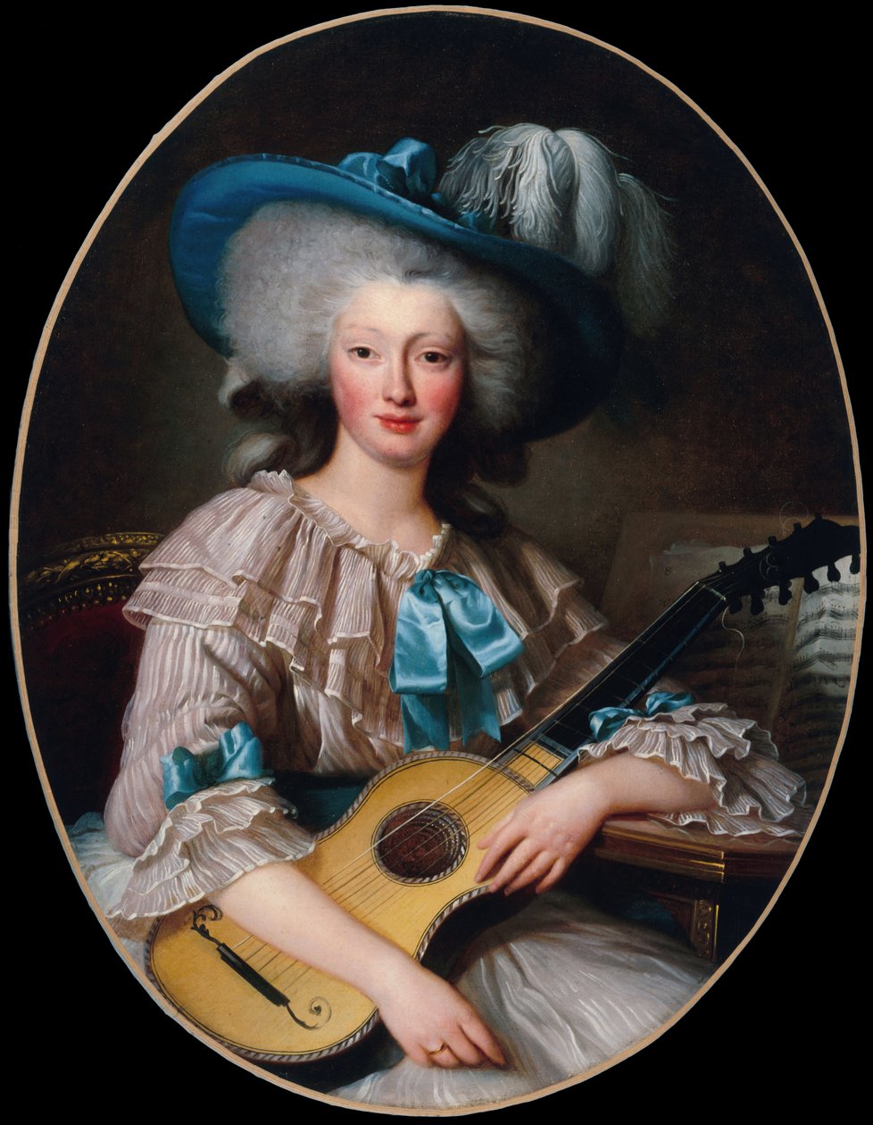 Félicité-Louise de Frézals 1765-1854, née Esmangard de Beauval..., 1785年の肖像。 作： 不明