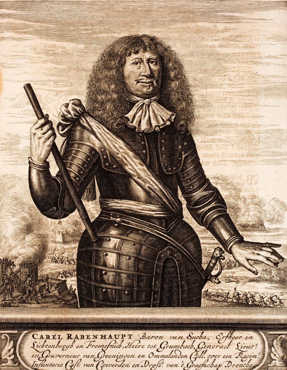 カールフォンラーベンハウプト1602-1675の肖像From：the site of the war、1675。 作： 不明