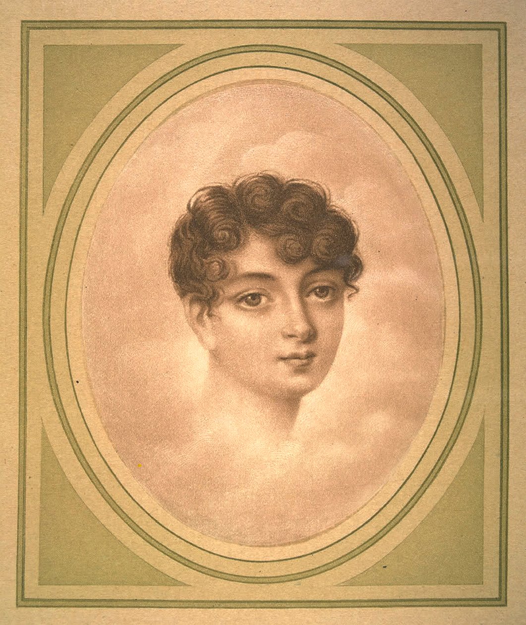 EléonoreDenuelle de La Plaigne 1787-1868の肖像、19世紀初頭。 作： 不明