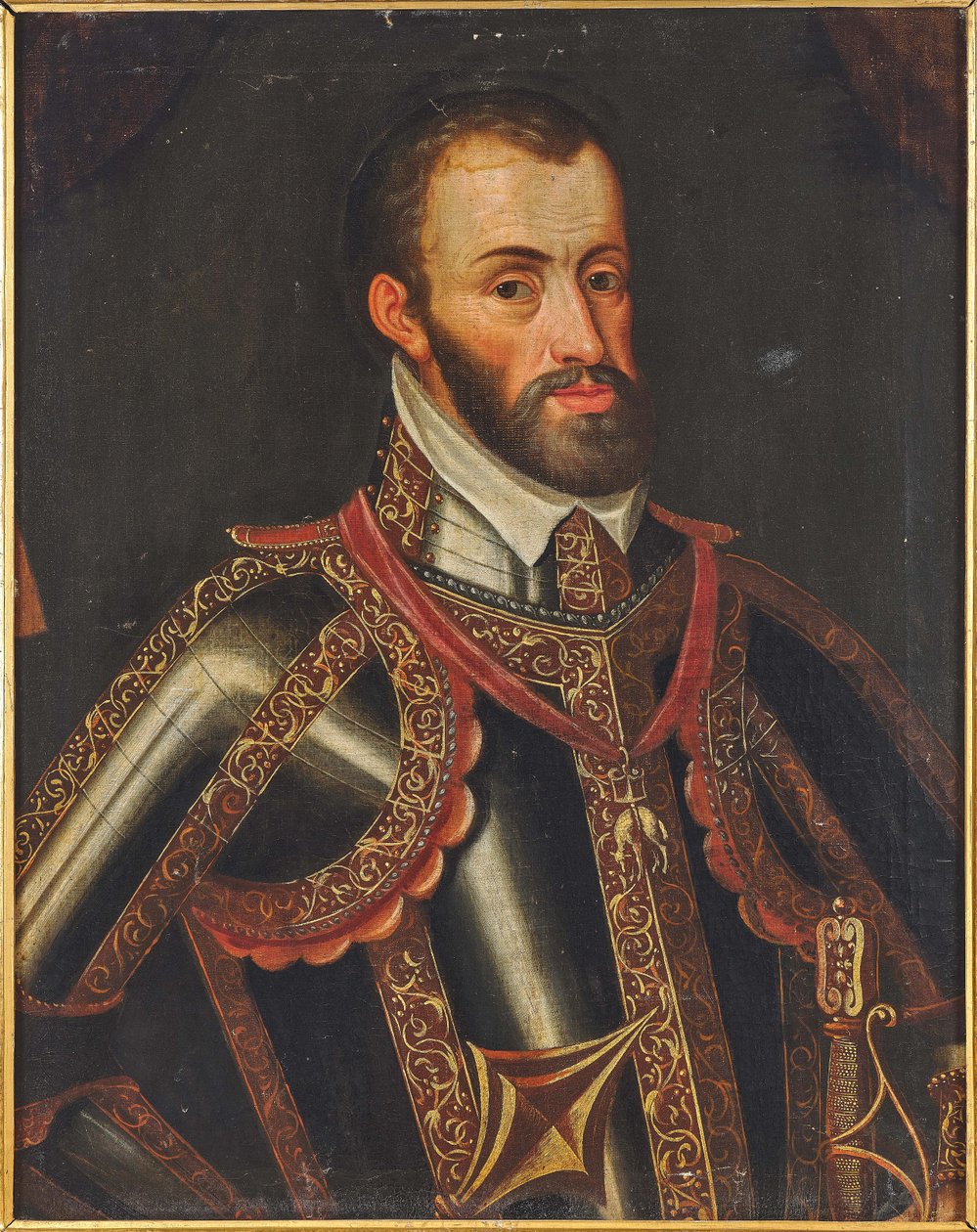 オーストリア大公フェルディナンド2世（1529-1595）の肖像。 作： 不明