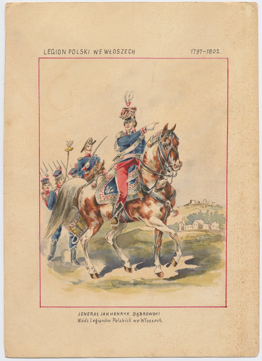 Jan Henryk Dabrowski、cの肖像。 1797-1800 作： 不明
