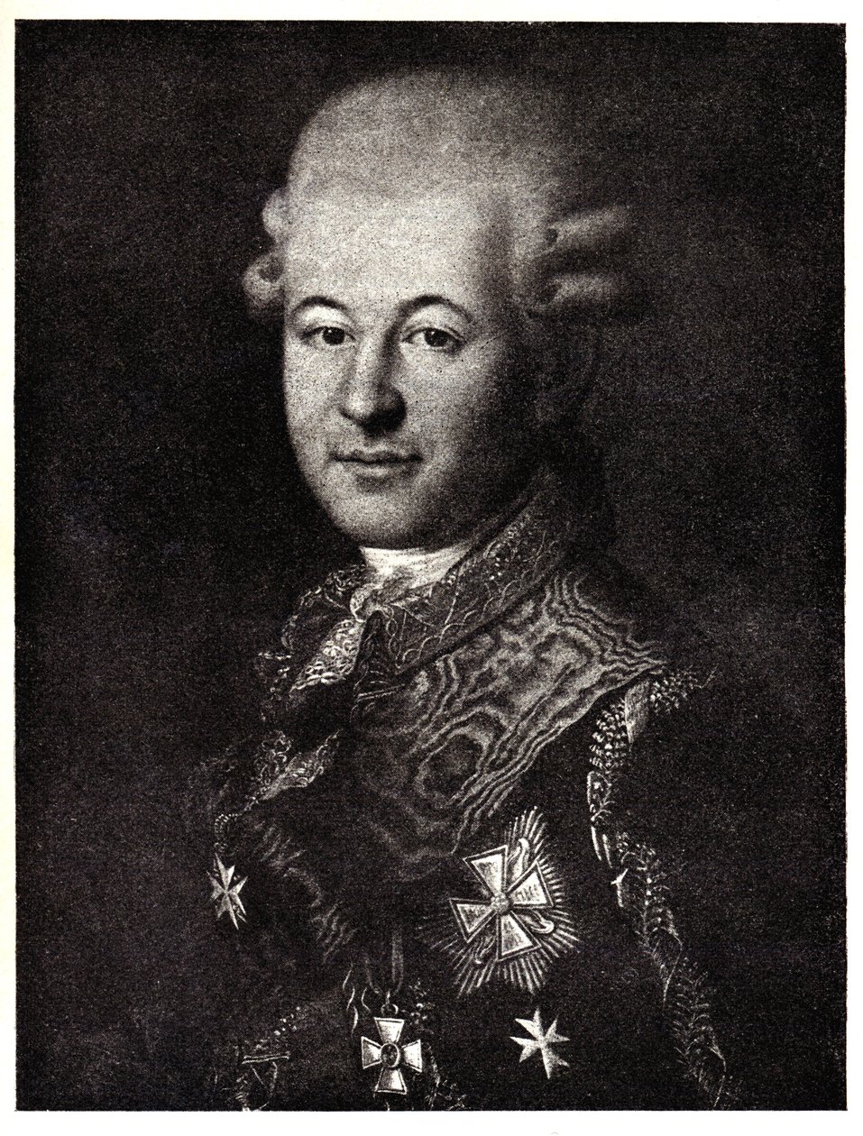 Semyon Zorich 1745-1799の肖像、キャサリン大王のお気に入り、19世紀初頭。 作： 不明
