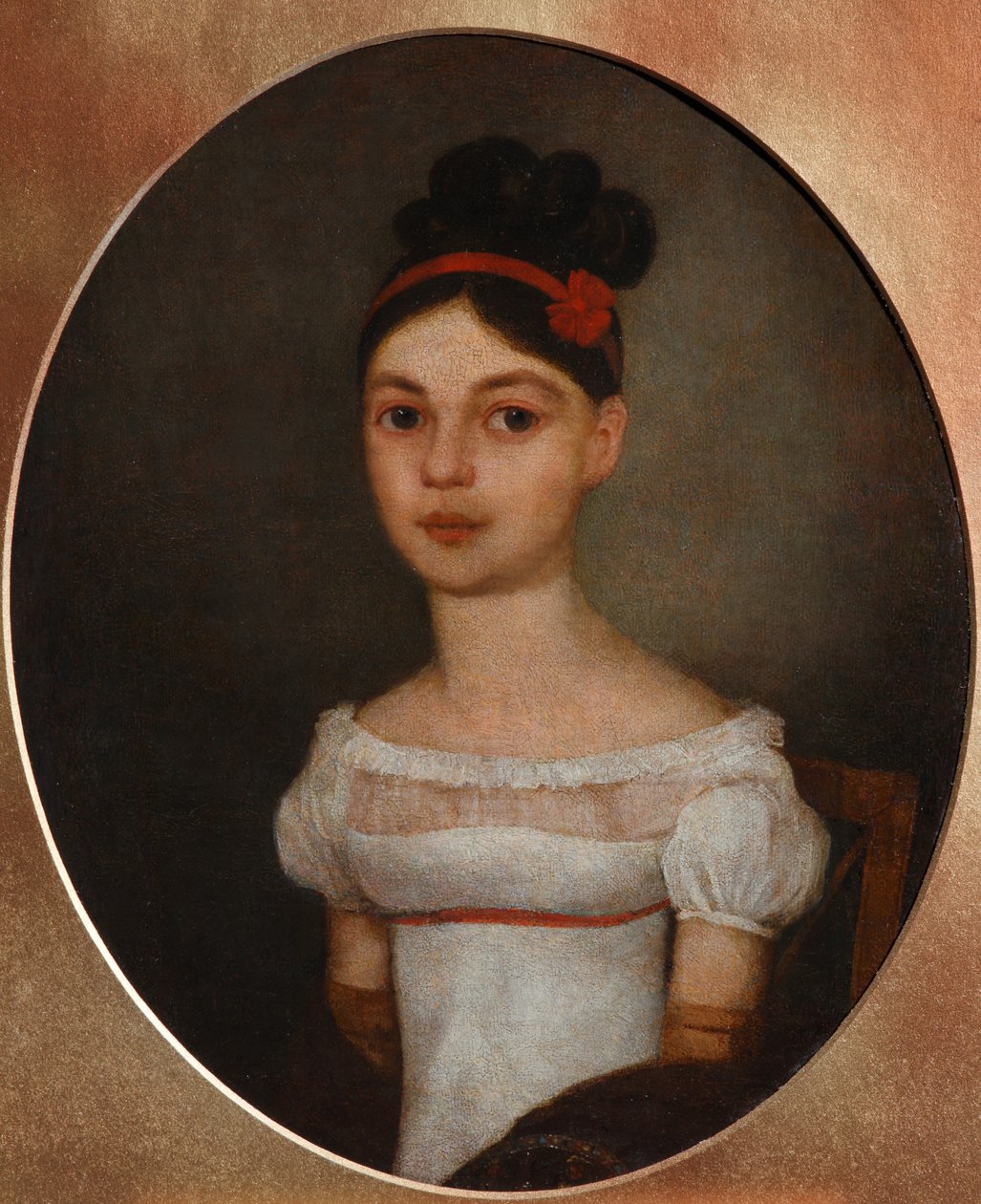 Yelizaveta Fyodorovna Ozerova、néeZagryazyskaya 1800-1885の肖像c。 1815 作： 不明