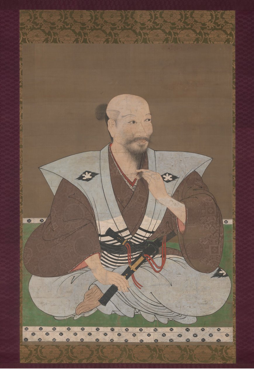 16世紀後半の戦士の肖像画。 作： 不明