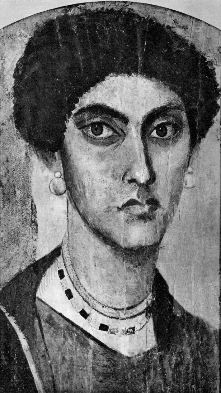 女性の肖像、アルファイユーム、エジプト、2世紀1936 作： 不明