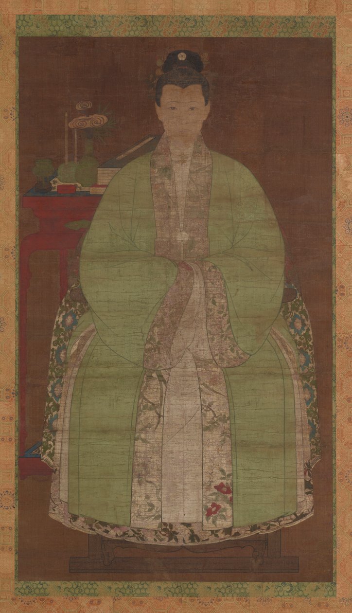 Portrait of a woman in green, Possibly Ming dynasty, 17th century.    1205641   ja       japanese Successfully Translated  Original: Shepherd in a Landscape Translat: Shepherd in a Landscape 1254793 ja japanese Successfully Translated Original: Fencing in  作： 不明