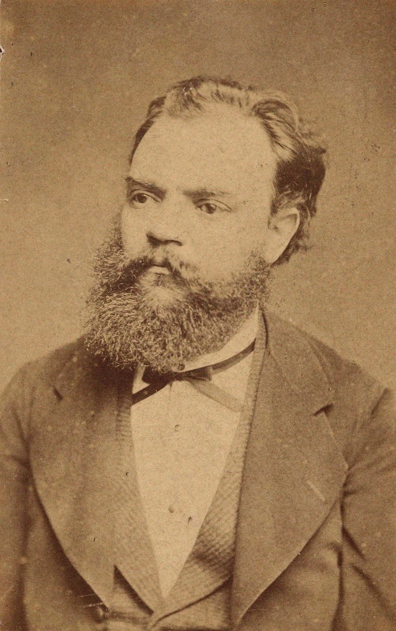 作曲家アントニン・ドヴォルザークの肖像 1841-1904年、c. 1880年。 作： 不明