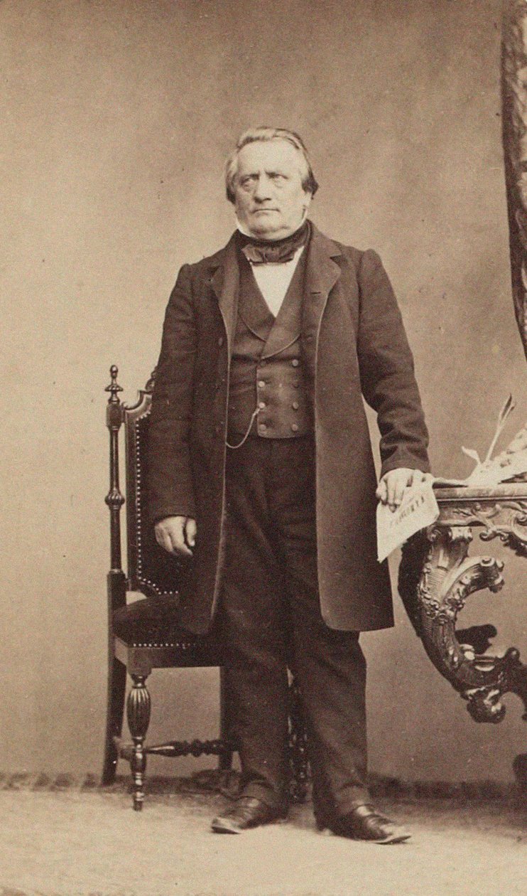 作曲家Franz Lachner 1803-1890の肖像c。 1850 作： 不明