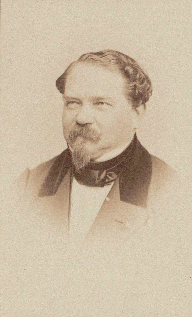 作曲家Jean-Georges Kastner 1810-1867の肖像。 作： 不明