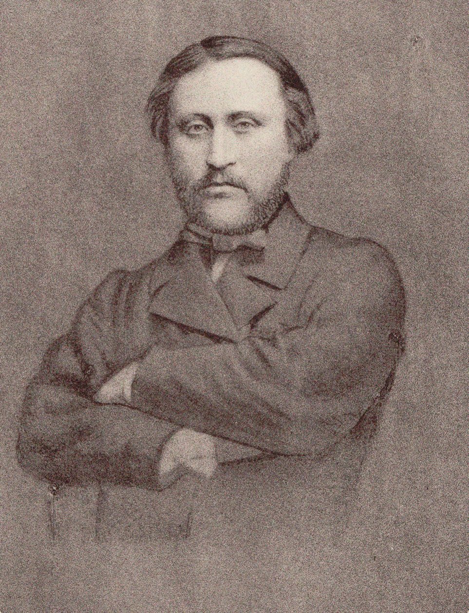 作曲家LéonKreutzer 1817-1868の肖像。 作： 不明