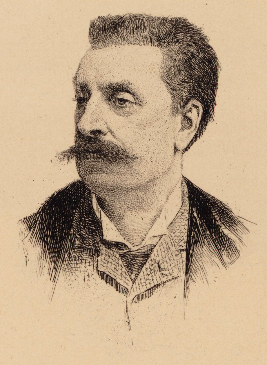 作曲家Victorin deJoncières1839-1903の肖像。 作： 不明