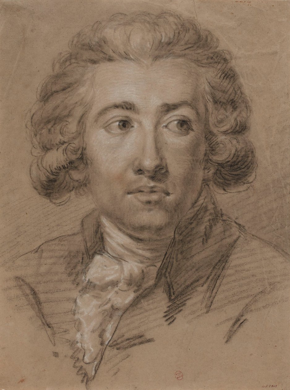 作曲家André Ernest Modeste Grétry 1741-1813（18世紀後半）の肖像。 作： 不明