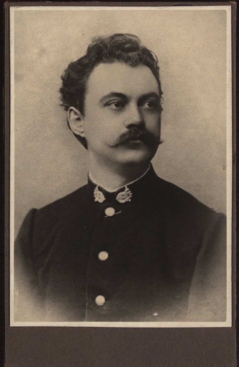作曲家カレル・セボール・シェボル（Karel Sebor Schebor 1843-1903）の肖像（1870年頃）。 作： 不明