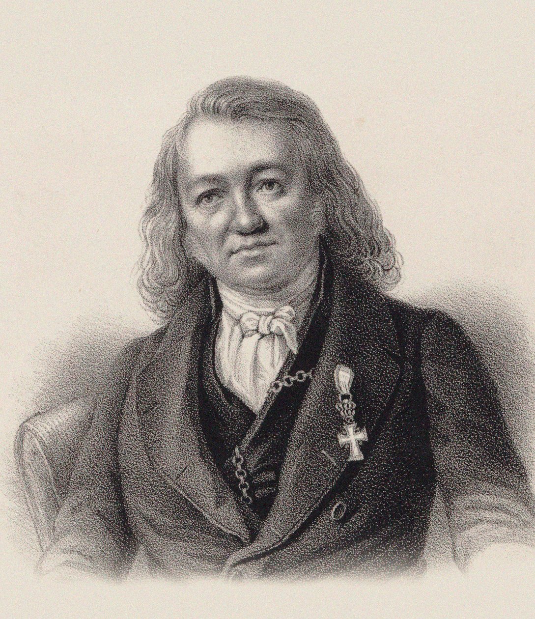 オルガニスト兼作曲家のフリードリッヒ・シュナイダーの肖像、1786～1853年頃。 1840年。 作： 不明