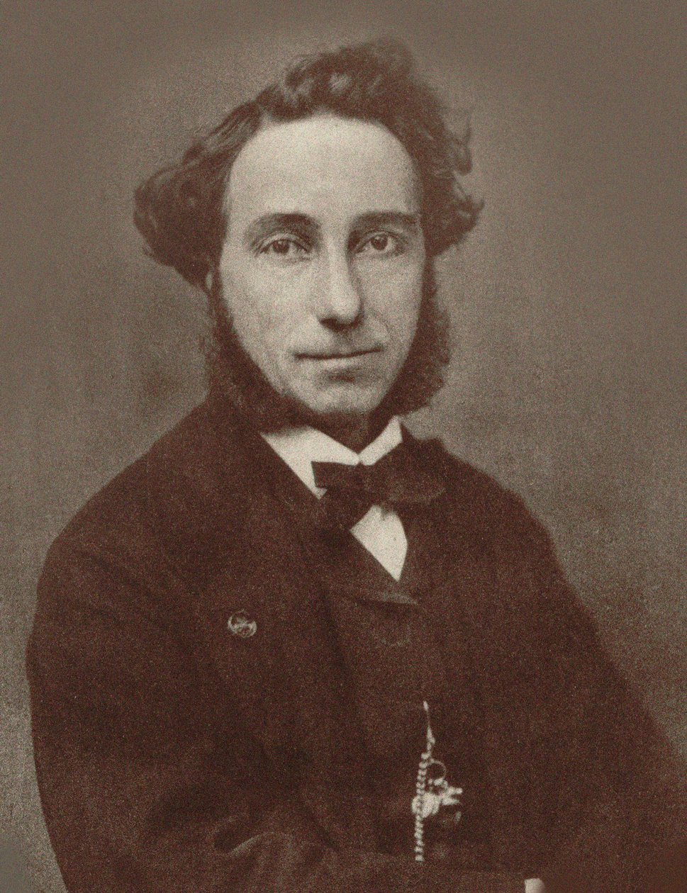 ヴァイオリン奏者で作曲家のカミーロ・シヴォリの肖像 1815-1894 年、1865 年頃。 作： 不明