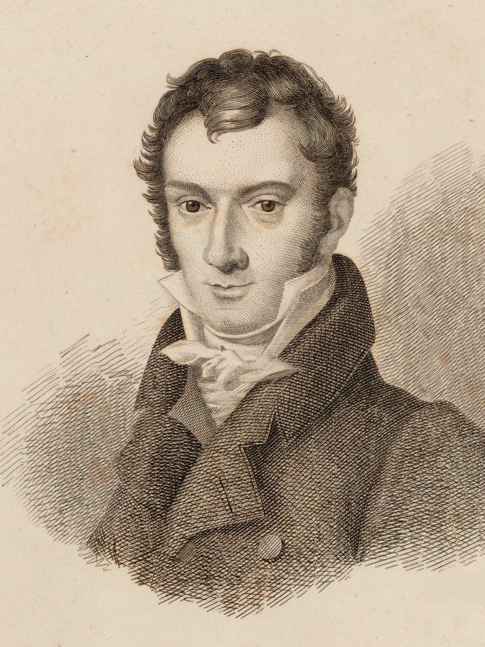 ヴァイオリン奏者で作曲家のヨーゼフ・マイゼダーの肖像 1789-1863, 1824. 作： 不明