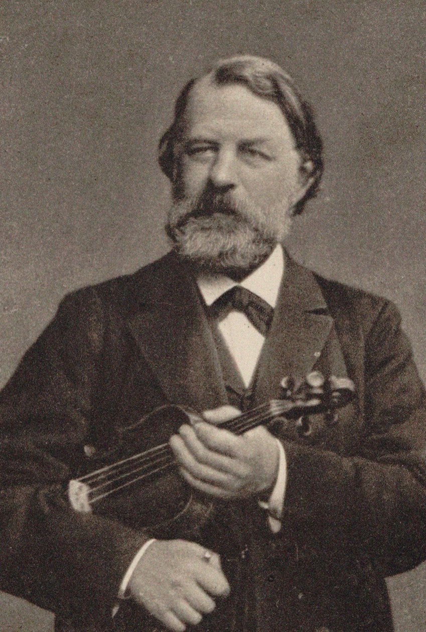 バイオリニストで作曲家のジョセフヨアヒム1831-1907の肖像。 作： 不明