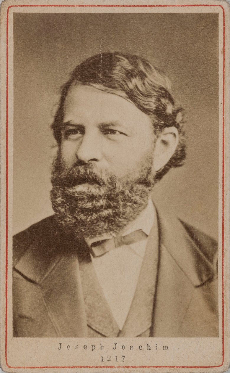 ヴァイオリニストで作曲家のJoseph Joachim 1831-1907のポートレート、1870年代。 作： 不明