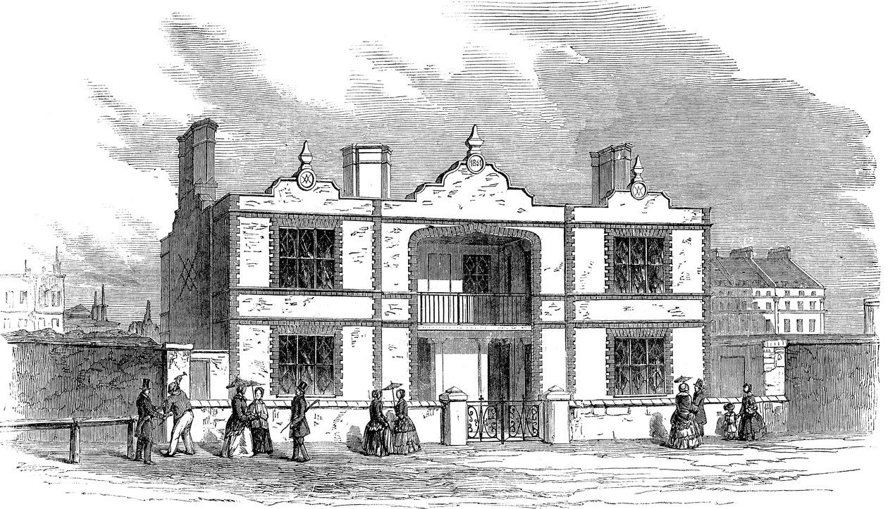1851年の労働者階級のためのプリンスアルバーツモデル住居 作： 不明