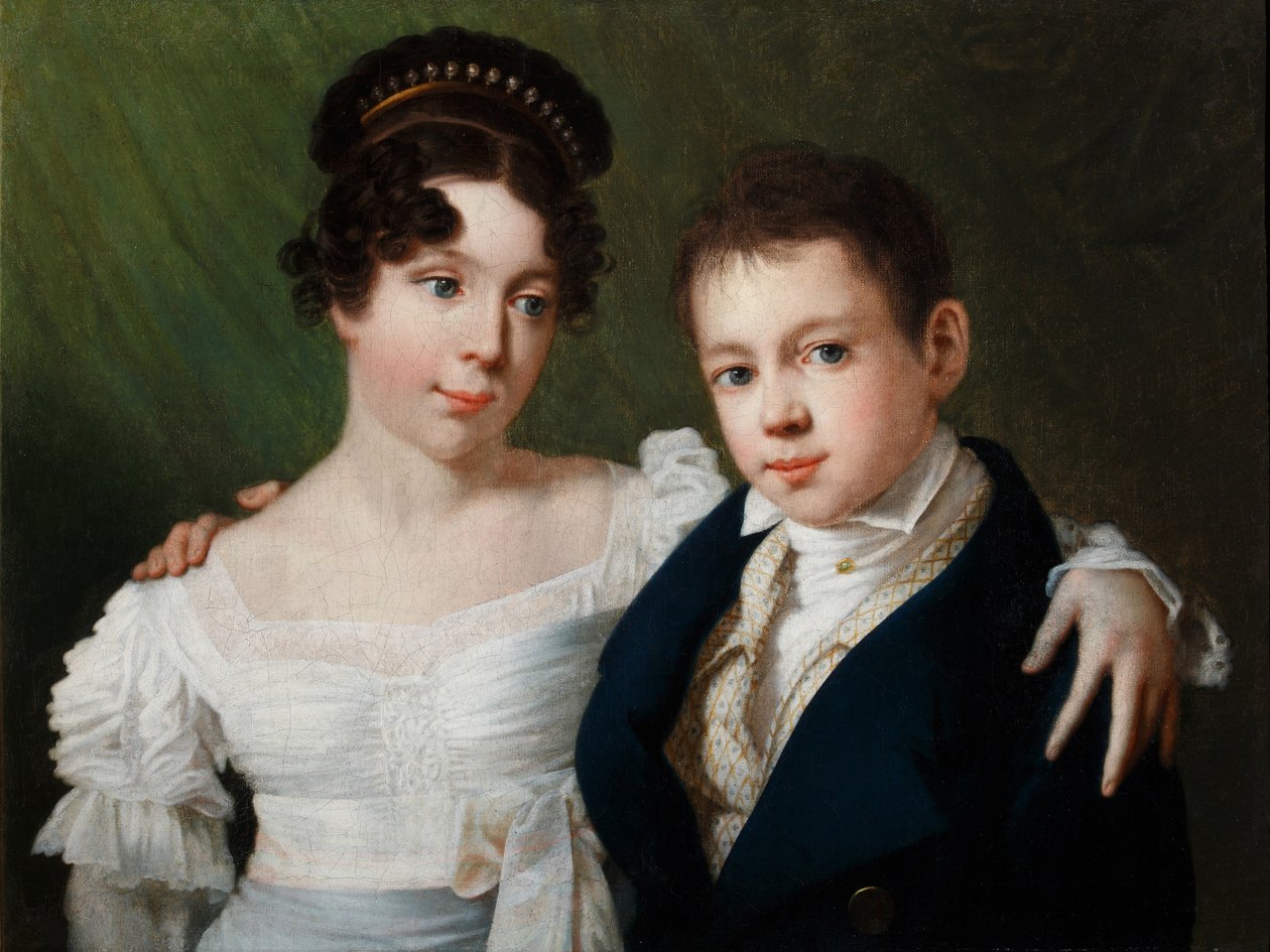 プロイセン1803-1892のアレクサンドリン王女とプロイセンのアルベール王子1809-1872、1810年代 作： 不明